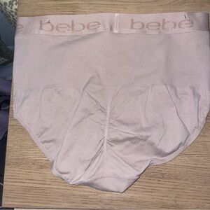 bebe Pale Pink Seamless High-Waist Bikini Panty
